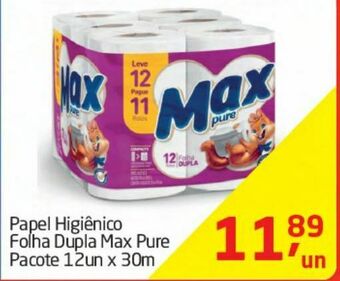 Papel higiênico max pure