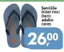 Supermercados Nori Sandália rider feel dedo adulto cores oferta