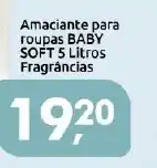 Supermercados Nori Amaciante para roupas baby soft 5 litros fragrâncias oferta