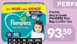 Supermercados Nori Fraldas descartáveis pampers fort bag confort sec oferta