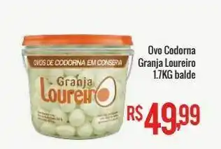 Mart Minas Ovos de codorna granja loureiro 1.7 balde oferta