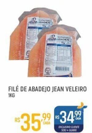 Supermercado Guará File de abadejo Jean Veleiro 1kg oferta