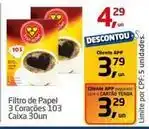 Tenda Atacado 3 corações - filtro de papel 103 oferta