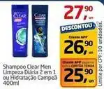 Tenda Atacado Clear - shampoo men limpeza diaria 2 em 1 ou hidratação oferta