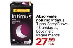 Carrefour Intimus - absorvente noturno oferta
