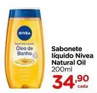 Carrefour Nivea - sabonete líquido natural oil oferta