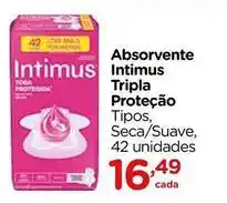 Carrefour Intimus - absorvente tripla proteção oferta