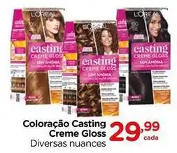 Carrefour L'oréal - coloração casting creme gloss oferta