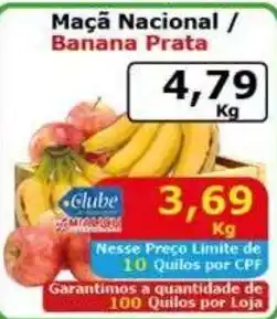 Mialich Supermercados Maçã Nacional / Banana Prata oferta
