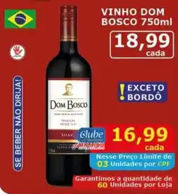 Mialich Supermercados Vinho dom bosco oferta