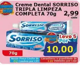 Mialich Supermercados Creme Dental Sorrison oferta