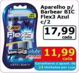 Mialich Supermercados Aparelho p/ Barbear BIC Flex3 Azul oferta