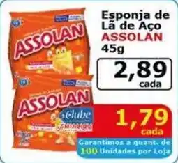 Mialich Supermercados Esponja de Lã de Aço Assolan oferta