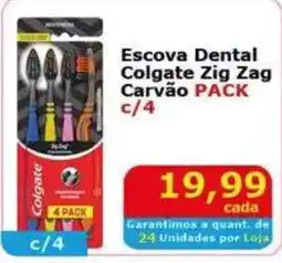 Mialich Supermercados Escova Dental Colgate Zig Zag Carvão PACK oferta
