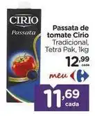 Carrefour Cirio - passata de tomate oferta