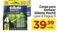 Carrefour Gillette - carga para barbear mach3 oferta