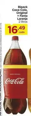 Carrefour Nr - bipack coca-cola, original + fanta laranja oferta