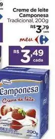 Carrefour Camponesa - creme de leite oferta