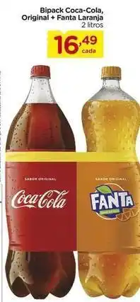 Carrefour Coca-cola - bipack , original + fanta laranja oferta