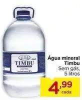 Carrefour Timbu - água mineral oferta