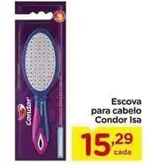 Carrefour Condor - escova para cabelo oferta
