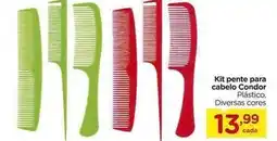 Carrefour Condor - kit pente para cabelo oferta