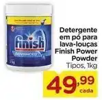Carrefour Finish - detergente em pó para lava-louças power powder oferta