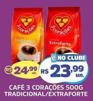 Café 3 corações tradicional/extraforte