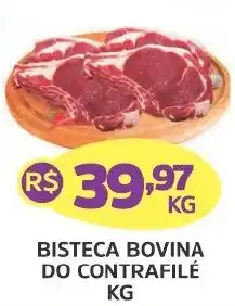 Supermercados Correia Bisteca bovina do contrafilé oferta