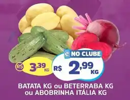 Supermercados Correia batata kg ou beterraba kg ou abobrinha itália kg oferta