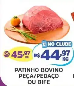 Supermercados Correia Patinho bovino peça/pedaco ou bife oferta