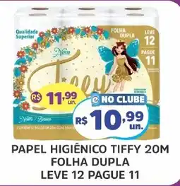 Supermercados Correia papel higiênico tiffy 20m folha dupla oferta