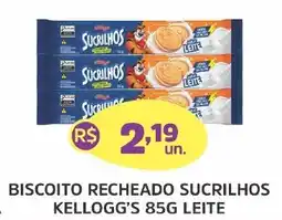 Supermercados Correia Biscoito recheado sucrilhos kellogg's 85g leite oferta