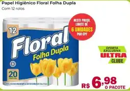 Ultrabox Papel Higiênico Floral Folha Dupla oferta