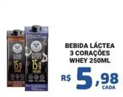 Bahamas Mix Bebida Láctea 3 Corações Whey oferta