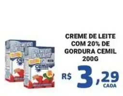 Bahamas Mix Creme de leite com 20% de gordura cemil oferta