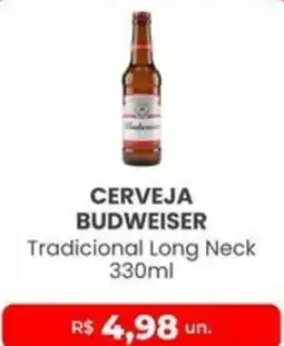 Higa Atacado Cerveja budweiser tradicional long neck oferta