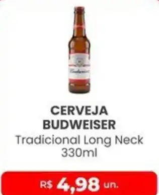 Higa Atacado Cerveja budweiser tradicional long neck oferta