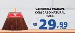 Bahamas Mix Vassoura piaçava com cabo natural rossi oferta