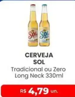 Higa Atacado Cerveja sol tradicional ou zero long neck oferta