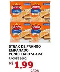 Assaí Atacadista Seara - steak de frango empanado congelado oferta