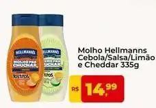 Tonin Superatacado Hellmann's - molho cebola/salsa/limao e cheddar oferta