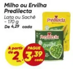 Dia Predilecta - milho ou ervilha oferta