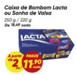 Dia Lacta - caixa de bombom oferta