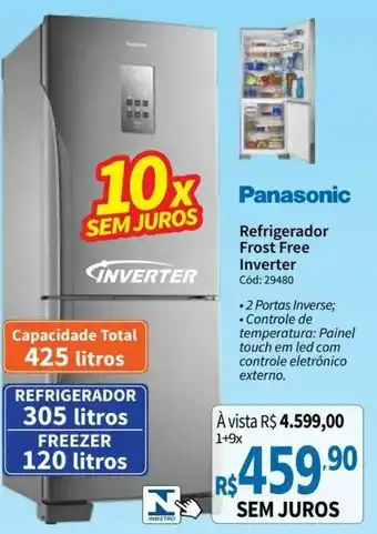 Panasonic Refrigerador Frost Free Inverter
