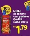 Mini Extra Qualitá - molho de tomate com pedaços oferta