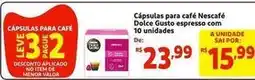 Mini Extra Nescafé - cápsulas para café dolce gusto espresso com 10 unidades oferta