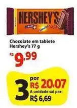 Mini Extra Hershey´s - chocolate em tablete oferta