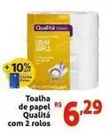 Mini Extra Qualitá - toalha de papel qualità com 2 rolos oferta