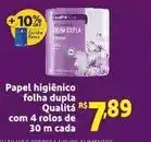 Mini Extra Extra - papel higiênico folha dupla qualità com 4 rolos de 30 m cada oferta